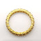 Bague 53 Alliance américaine or jaune diamants 58 Facettes