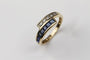 Bague 54 Bague Or jaune Saphirs Diamants 58 Facettes