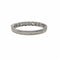 Bague 52 Bague Alliance en or blanc et diamants 58 Facettes