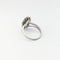 Bague 54 Marquise or blanc diamants saphir 58 Facettes 30610