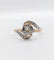 Bague 54.5 Bague tourbillon antique en or 18k et platine, diamant taille ancienne 1,35 ct 58 Facettes A06442