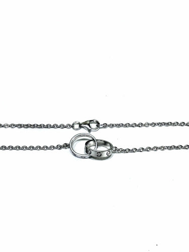 Collier Cartier - Collier Love en or gris 58 Facettes
