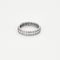 Bague 56 Alliance américaine en platine et diamants 58 Facettes DAX0011