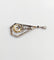 Pendentif Pendentif fleur Art déco en or blanc 18k avec diamants taille roses et saphirs 58 Facettes A06507
