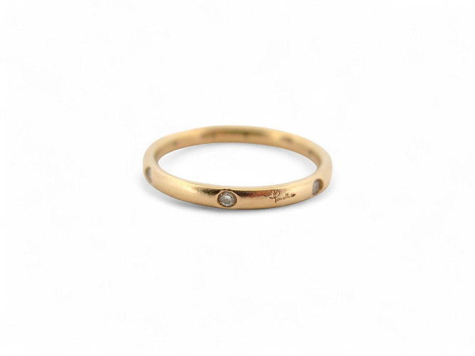 Bague 58 bague POMELLATO lucciole alliance t58 en or jaune 6 diamants 0.13ct 58 Facettes 271372