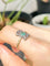 Bague 57 Bague ancienne or jaune émeraude 58 Facettes
