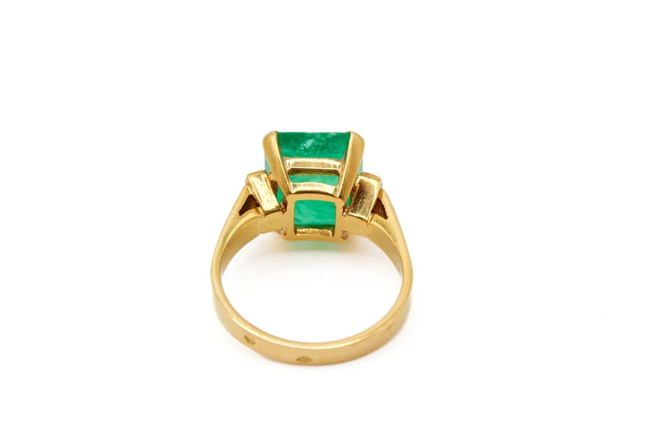 Bague Bague or jaune émeraude 58 Facettes 240204