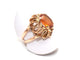 Bague 54 Bague cocktail or jaune 750 mil et citrine 58 Facettes
