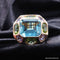 Bague 55.5 Bague Aigue Marine Péridot Améthyste - ref 4297 58 Facettes 4297