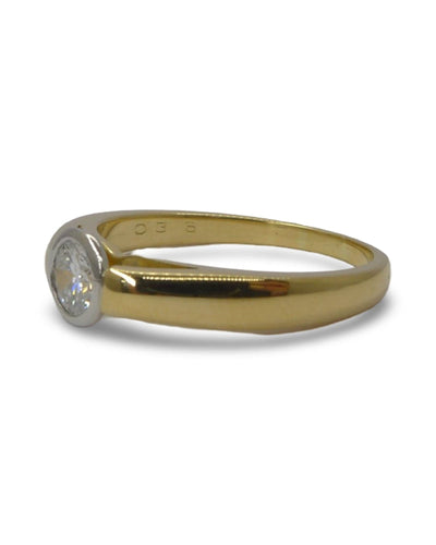 Bague 58 Bague solitaire or et diamant 58 Facettes 00038401