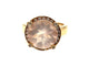 Bague 58 POIRAY. Collection "Filles Antik", bague or rose 18K, quartz rose et diamants 58 Facettes