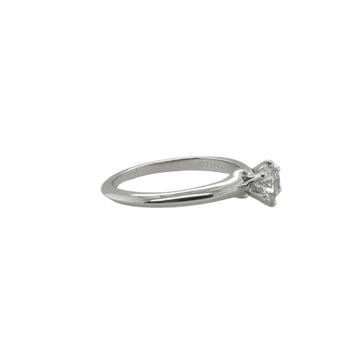 Bague Tiffany and Co - Solitaire Setting Platine - 0,61 carat 58 Facettes 1.0000474/1