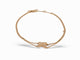 Bracelet bracelet CHAUMET jeux de liens en or rose 18k 3gr 10 diamants 0.1ct boite 58 Facettes 271111