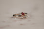 Bague 54 Tu es à moi, bague en diamant, rubis, ancienne mine 58 Facettes