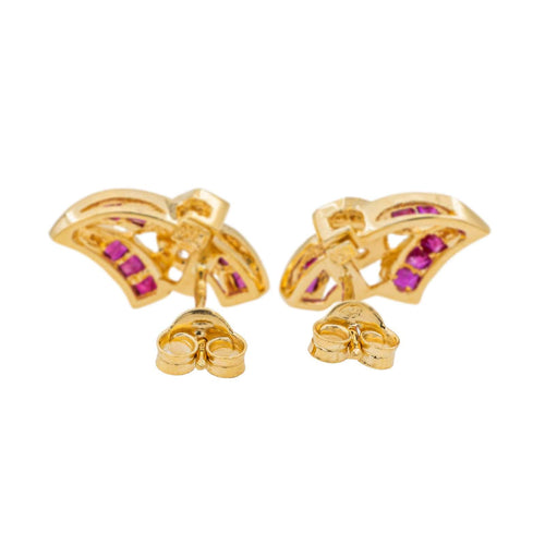 Boucles d'oreilles Boucles d'oreilles Puces Or jaune Diamant 58 Facettes 3105066CN
