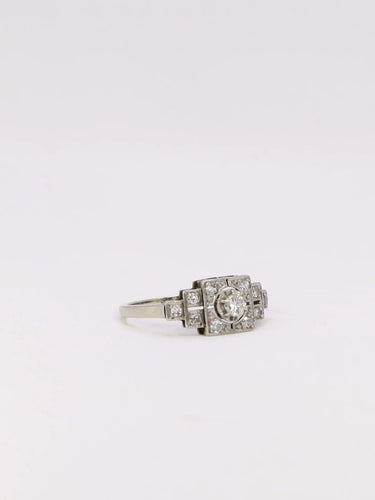 Bague Bague Art Déco diamants 58 Facettes J358
