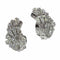 Boucles d'oreilles Élégants clips d'oreilles en diamant platine des années 1950 avec une touche Art déco 58 Facettes 24129-0371