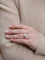 Bague 55 Bague marguerite vintage diamants & or blanc 58 Facettes J318