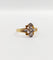 Bague 49 Bague marquise antique en or 18k et diamants taille rose (circa 1900) 58 Facettes A06394