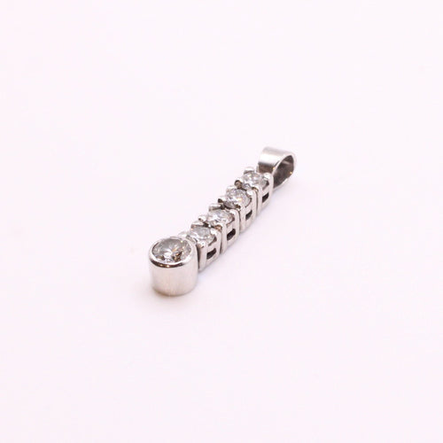 Pendentif Pendentif articulé Or blanc et 5 Diamants 58 Facettes