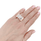 53 Bague "Tank" or rose, platine, diamants. 58 Facettes 34004