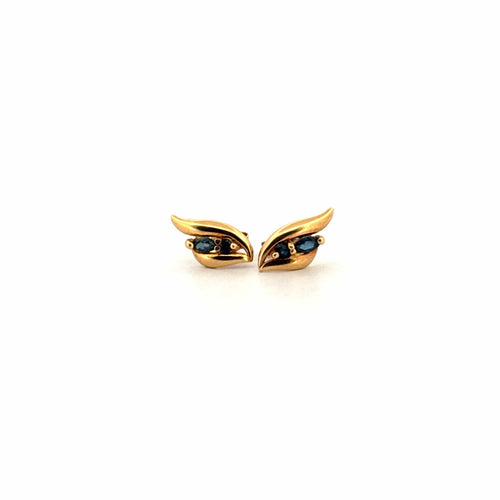 Boucles d'oreilles Puces D'oreilles Or Jaune & Topaze 58 Facettes 2-BOE1-GS38371-4