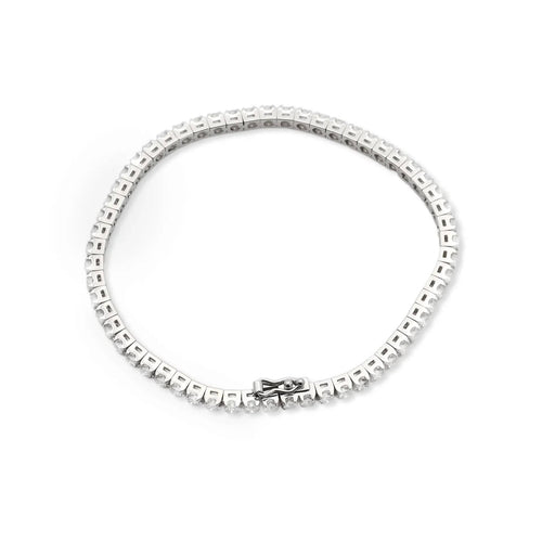 Bracelet Bracelet tennis en or blanc 2,96 ct 58 Facettes