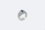 Bague 18 / Oro Bianco Fascia in oro bianco con pavé di diamanti 58 Facettes ANL681