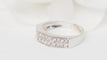 Bague 54 Bague en or blanc et diamants 58 Facettes 19670