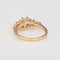 Bague 54 Bague d'anniversaire vintage en or jaune 14 carats, taille 7, sertie de 5 diamants (1,40 ct au total). 58 Facettes G14065