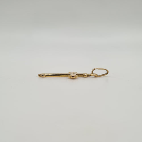 Pendentif Pendentif croix or jaune 58 Facettes