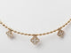 Collier Collier boules rigide et trèfles en or rose et diamants 58 Facettes 33100
