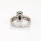 Bague Bague en platine avec opale semi-noire naturelle de 1,20 ct et diamant, taille 6, bijoux raffinés 58 Facettes G11996