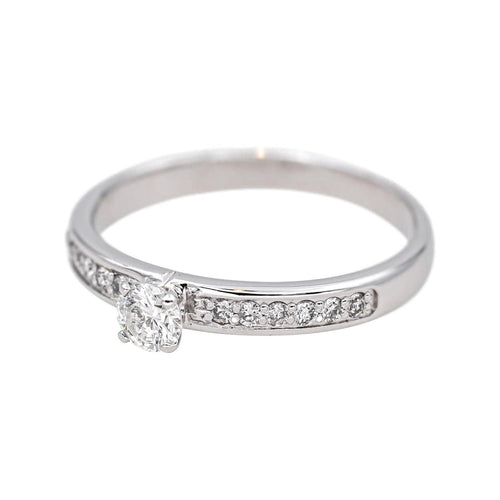 Bague 53 Bague  Solitaire Or blanc Diamant 58 Facettes 4723746CN