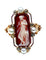 Bague 51 Bague camée sur agate perles fines diamants 58 Facettes AB263