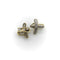 Boucles d'oreilles Boucles d'oreilles vintage en or jaune 14 carats avec pavé de diamants 58 Facettes A20018