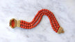 Bracelet Bracelet ancien or jaune, corail, camée 58 Facettes
