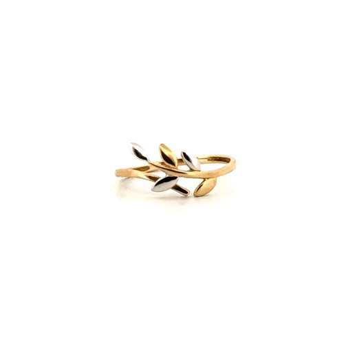 Bague 52 Bague Lierre Or jaune & Blanc 58 Facettes 64-GS35990