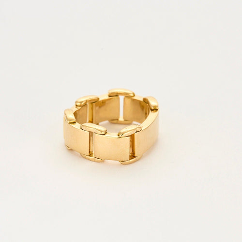 Bague 61 Bague souple or jaune 58 Facettes EL001