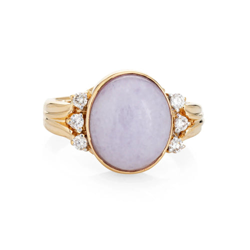 Bague 52 Bague Diamant Jade Lavande Vintage 58 Facettes G12660