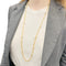 Collier Sautoir Pomellato, "Capri", or rose, céramique blanche. 58 Facettes 33659