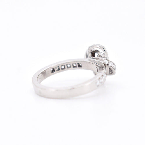 Bague 54 BOUCHERON - Collection Pivoine - Bague or blanc et diamants 58 Facettes 402