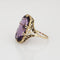 Bague Bague cocktail vintage Art Déco en améthyste et filigrane, or 14 carats, taille 6,75 58 Facettes G14135