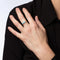 Bague Bague diamant opale East West, taille 7, bijoux fins Estate, anneau en or rose 14 carats 58 Facettes G13852