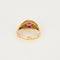 Bague 66 Bague or jaune, rubis et diamants 58 Facettes SOI3189