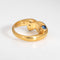Vintage Bulgari Knot Ring Sapphire Emerald 18k Yellow Gold Sz 5 Signed Jewelry 58 Facettes G13941