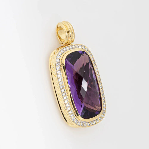 Pendentif DAVID YURMAN - Pendentif Diamant Améthyste Albion Enhancer Or 58 Facettes G8479
