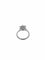 Bague 49 Bague marguerite en or blanc certifiée HRD avec diamants naturels de 1,10 carat 58 Facettes