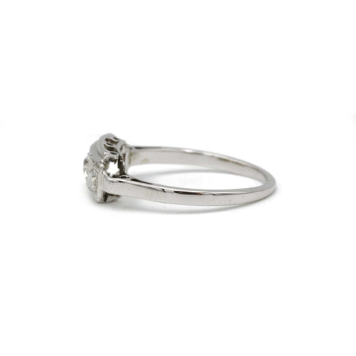 Bague 52 Bague or platine diamants 58 Facettes 240213R