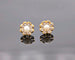 Boucles d'oreilles Paire de boucles d'oreilles en or avec perle et diamant 58 Facettes